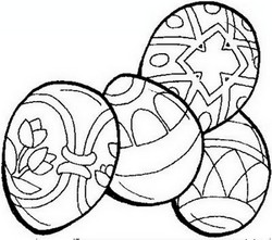 coloriage oeufs de paques